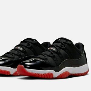 Nike Air Jordan 11 Low Men's Bred Black/Red FV5104-006 "MULTIPLE SIZE"